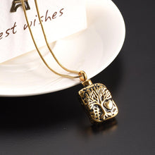 Load image into Gallery viewer, Square Shaped Tree of Life Cremation Urn Necklace