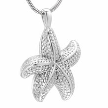 Load image into Gallery viewer, Starfish Shaped Cremation Urn Necklace