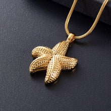 Load image into Gallery viewer, Starfish Shaped Cremation Urn Necklace