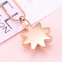 Load image into Gallery viewer, Sun Star With Rhinestone Inlay Cremation Urn Necklace