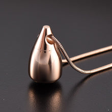 Load image into Gallery viewer, Teardrop Cremation Urn Necklace