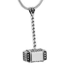 Load image into Gallery viewer, Thor's Hammer Cremation Urn Necklace