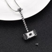 Load image into Gallery viewer, Thor's Hammer Cremation Urn Necklace