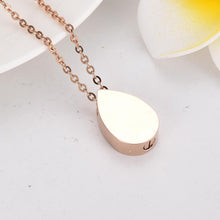 Load image into Gallery viewer, Tree of Life Teardrop Cremation Urn Necklace