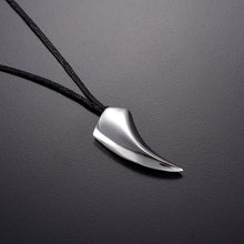 Load image into Gallery viewer, Tusk Tooth Silver Cremation Urn Necklace