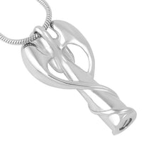 Load image into Gallery viewer, Winged Angel Cremation Urn Necklace