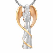 Load image into Gallery viewer, Winged Angel Cremation Urn Necklace