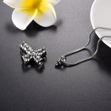 Load image into Gallery viewer, Wrapped Cross Cremation Urn Necklace