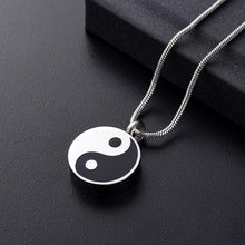 Load image into Gallery viewer, Yin Yang Cremation Urn Necklace