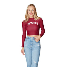 Load image into Gallery viewer, Indiana Hoosiers Crimson Mock Neck Top