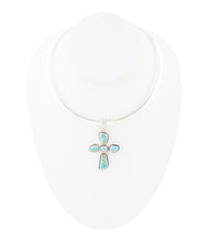 Load image into Gallery viewer, Cross Pendant and Sterling Silver Necklace