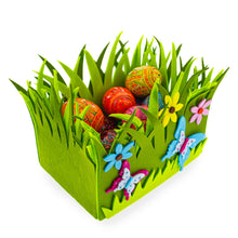 Load image into Gallery viewer, Set of 2 Spring Flowers and Butterflies Easter Felt Decorative Centerpiece