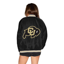 Load image into Gallery viewer, Colorado Boulder Satin Letterman Bomber Jacket