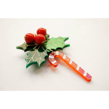 Load image into Gallery viewer, Christmas Candy Cane Button Cover by Laliblue