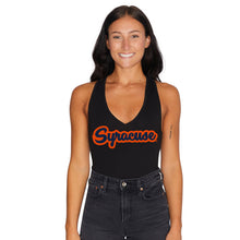 Load image into Gallery viewer, Syracuse Cursive Black Bodysuit