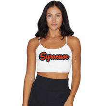 Load image into Gallery viewer, Syracuse White Spaghetti Tank