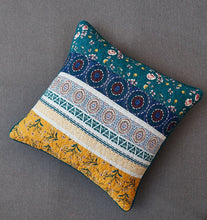 Load image into Gallery viewer, DaDa Bedding Bohemian Patchwork Bed of Wild Flowers Floral Gardenia Euro Pillow Sham Cover, 26" x 26" (JHW886)