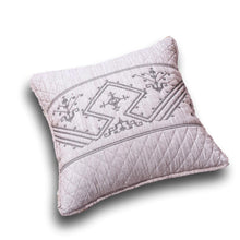 Load image into Gallery viewer, DaDa Bedding Whimsical Lavender Purple Grey Yarn Dyed Euro Pillow Sham Cover, 26" x 26 (JHW866)