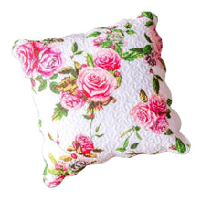 Load image into Gallery viewer, DaDa Bedding Romantic Roses Spring Floral Pink Euro Pillow Sham Cover, 26" x 26" (JHW879)