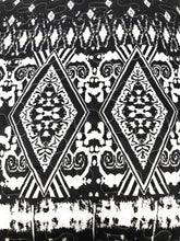 Load image into Gallery viewer, DaDa Bedding Aztec Black &amp; White Diamonds Throw Pillow Covers - 18" x 18" 2-Pack (C14800-1-CC)