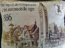Load image into Gallery viewer, Tache Drive Benz into Town Big Ben London Postcard Vintage Throw Pillow Cover (16543)