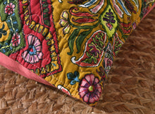 Load image into Gallery viewer, Tache Intricate Floral Paisley Chevron Hanging Gardens Cushion Cover 2-Pieces (HS3148)