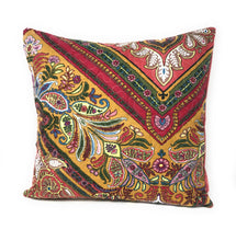 Load image into Gallery viewer, Tache Intricate Floral Paisley Chevron Hanging Gardens Cushion Cover 2-Pieces (HS3148)
