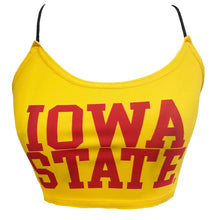 Load image into Gallery viewer, Iowa State Yellow Spaghetti Tank