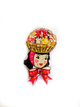 Load image into Gallery viewer, Harriet and her Easter Bonnet Brooch