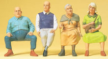 Load image into Gallery viewer, Preiser 45122 G Scale Pedestrians -- Seated Travellers #2