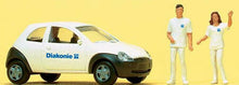 Load image into Gallery viewer, Preiser 33245 HO Scale Emergency Vehicle -- Social Services w/2 Figures