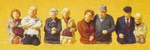 Load image into Gallery viewer, Preiser 10387 HO Scale Passengers -- Seated Couples pkg(8)