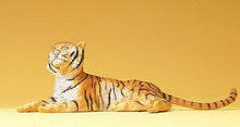 Load image into Gallery viewer, Preiser 47510 1/25 Scale Wild Animal Figures Tiger Lying Down