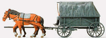 Load image into Gallery viewer, Preiser 16588 HO Scale Former German Army WWII Horse-Drawn Transport (Kit)