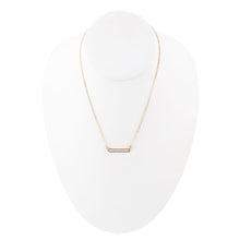 Load image into Gallery viewer, Dainty Botswana Agate Bar Necklace