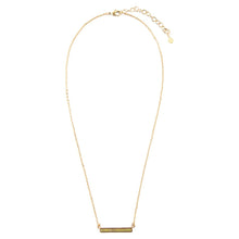 Load image into Gallery viewer, Dainty Green Aventurine Bar Necklace