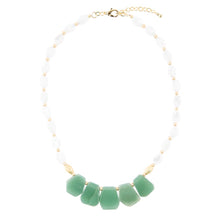 Load image into Gallery viewer, Dani Aventurine and Pearl Necklace
