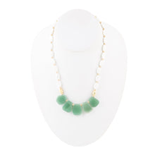 Load image into Gallery viewer, Dani Aventurine and Pearl Necklace