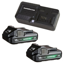 Load image into Gallery viewer, Metabo HPT UC18YKSLSM 18V Lithium Ion 2.0Ah Batteries w/Charge Indicators/Charge Kit