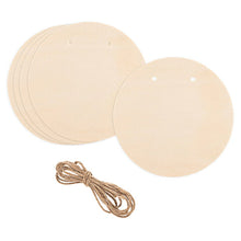 Load image into Gallery viewer, Unfinished Unpainted Wooden 6 Circles Garland DIY Craft 60 Inches