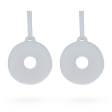 Load image into Gallery viewer, Set of 2 Plaster Donuts Christmas Ornaments 2.6 Inches