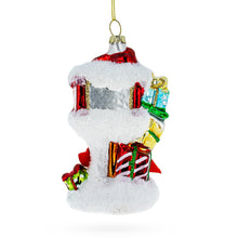 Load image into Gallery viewer, Santa Mailbox Glass Christmas Ornament
