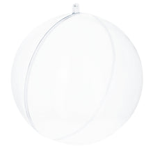 Load image into Gallery viewer, 5.5-Inch DIY Fillable Clear Plastic Christmas Ball Ornament