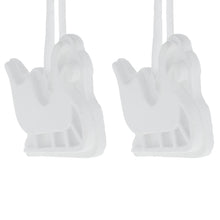 Load image into Gallery viewer, Set of 2 Blank Unfinished White Plaster Sleigh Christmas Ornaments DIY Craft 3.35 Inches
