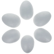 Load image into Gallery viewer, Set of 6 White Foam Eggs 2.3 Inches