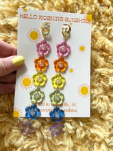 Load image into Gallery viewer, Rainbow Flowers (Large Dangles)