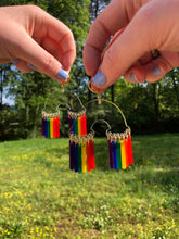 Load image into Gallery viewer, Rainbow Cloud Pride Earrings