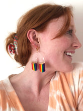 Load image into Gallery viewer, Rainbow Cloud Pride Earrings