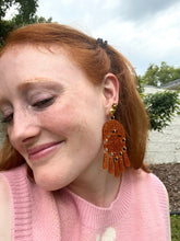 Load image into Gallery viewer, Orange Glitter Statement