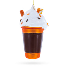 Load image into Gallery viewer, Pumpkin Spice Drink Glass Christmas Ornament